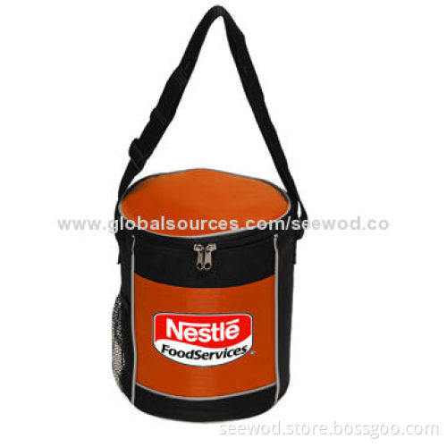 Insulated Cylinder Cooler Bag, Made of 600D Polyester
